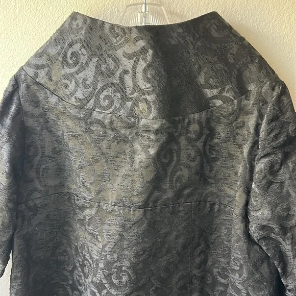 Jackie Morgan dress and coat Vintage size 2 black brocade lined Dresses